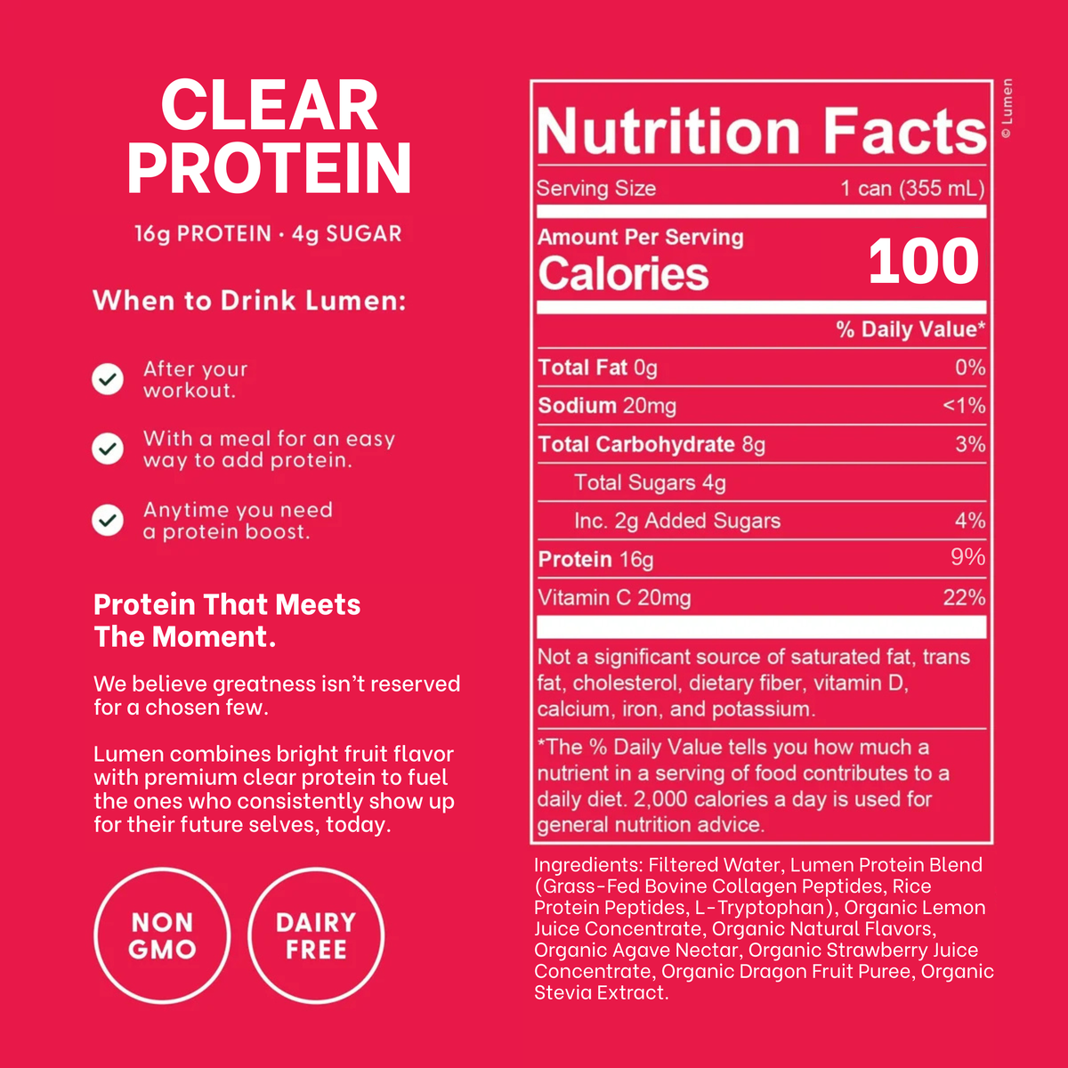 Strawberry Dragonfruit Clear Protein
