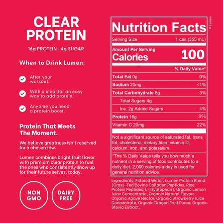 Strawberry Dragonfruit Clear Protein